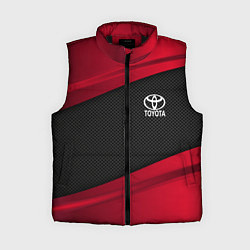 Женский жилет Toyota: Red Sport, цвет: 3D-черный