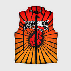 Женский жилет Metallica Fist, цвет: 3D-светло-серый