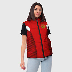 Женский жилет Russian Team: WC 2018, цвет: 3D-светло-серый — фото 2