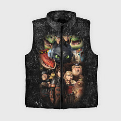 Женский жилет How to Train Your Dragon, цвет: 3D-черный