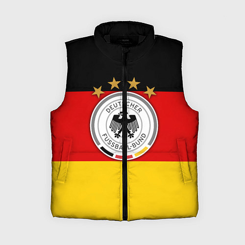 Женский жилет Немецкий футбол / 3D-Черный – фото 1