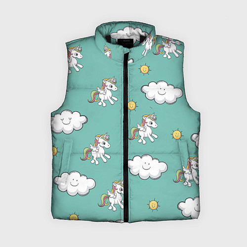 Женский жилет Love of Unicorns / 3D-Черный – фото 1