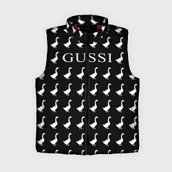 Женский жилет GUSSI Black, цвет: 3D-красный