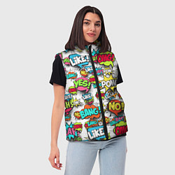 Женский жилет Pop art Fashion, цвет: 3D-красный — фото 2
