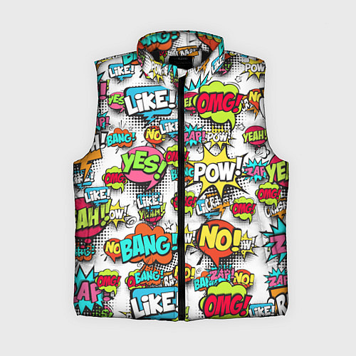 Женский жилет Pop art Fashion / 3D-Черный – фото 1