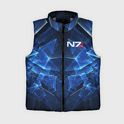 Женский жилет Mass Effect: Blue Armor N7, цвет: 3D-светло-серый