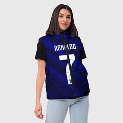 Женский жилет Ronaldo 7: Blue Sport, цвет: 3D-черный — фото 2