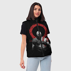 Женский жилет God of War IV, цвет: 3D-красный — фото 2