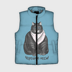 Женский жилет Черешню неси!, цвет: 3D-светло-серый