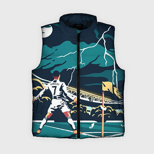 Женский жилет Ronaldo lightning / 3D-Черный – фото 1