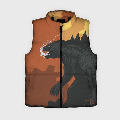 Женский жилет Godzilla: Monster Smoke / 3D-Черный – фото 1