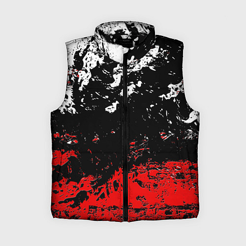 Женский жилет Брызги красок / 3D-Черный – фото 1