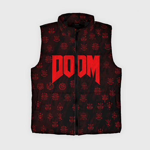 Женский жилет DOOM: Hellish signs / 3D-Черный – фото 1