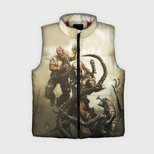 Женский жилет Ярость хищника / 3D-Красный – фото 1