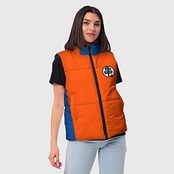 Женский жилет DBZ: Kame Senin Kanji Emblem, цвет: 3D-черный — фото 2