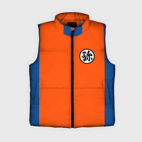 Женский жилет DBZ: Goku Kanji Emblem / 3D-Светло-серый – фото 1