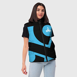 Женский жилет CS:GO - Cloud9 the form 2018-2019, цвет: 3D-черный — фото 2
