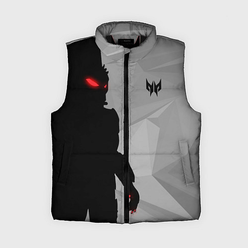 Женский жилет Силуэт хищника / 3D-Черный – фото 1