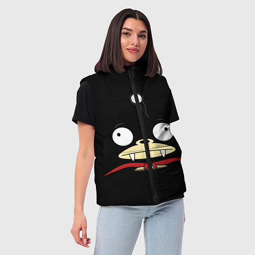 Женский жилет Лицо Ниблера / 3D-Красный – фото 3