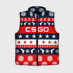 Женский жилет CS:GO New Year, цвет: 3D-светло-серый