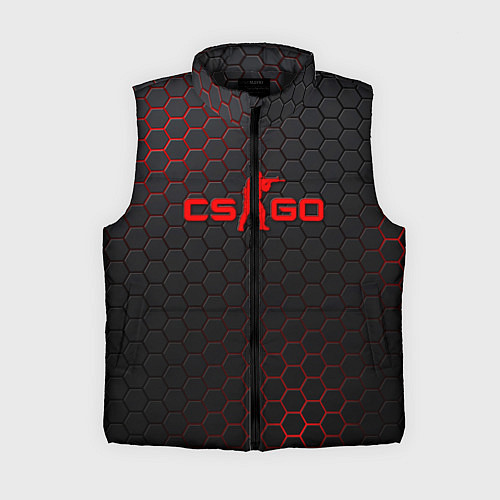 Женский жилет CS:GO Grey Carbon / 3D-Черный – фото 1