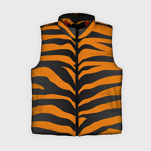 Женский жилет Шкура тигра / 3D-Красный – фото 1