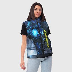 Женский жилет Cyberpunk 2077, цвет: 3D-красный — фото 2