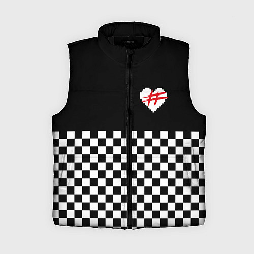 Женский жилет ФРЕНДЗОНА: ЧБ / 3D-Черный – фото 1