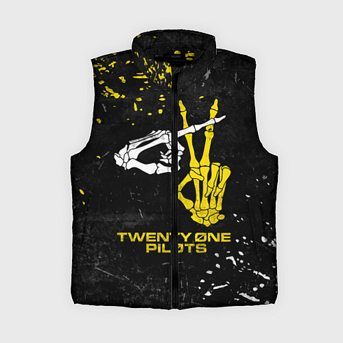 Женский жилет TOP: Skeleton Clique / 3D-Черный – фото 1