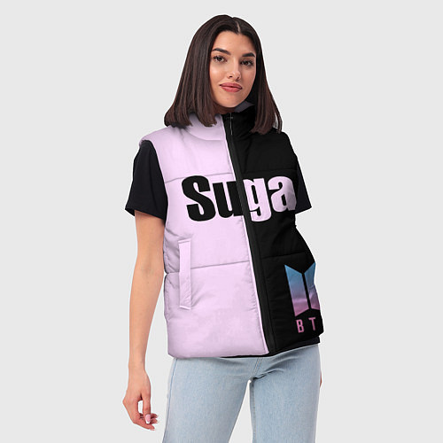 Женский жилет BTS Suga / 3D-Красный – фото 3