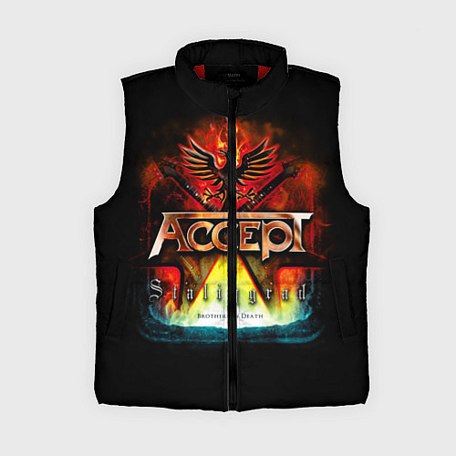 Женский жилет Accept: Flame Eagle / 3D-Красный – фото 1