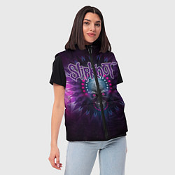 Женский жилет Slipknot: Neon Skull, цвет: 3D-красный — фото 2