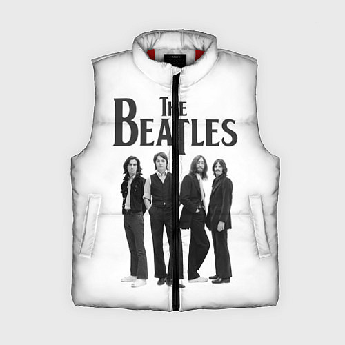 Женский жилет The Beatles: White Side / 3D-Красный – фото 1