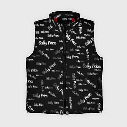 Женский жилет Sally Face: Black Pattern, цвет: 3D-красный