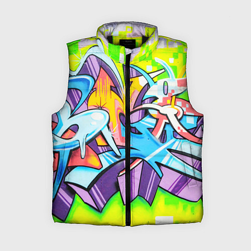 Женский жилет Неоновая кислота / 3D-Черный – фото 1