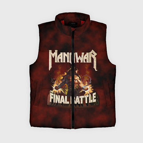 Женский жилет Manowar: Final Battle / 3D-Красный – фото 1
