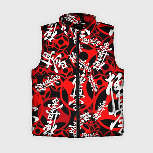 Женский жилет Каратэ киокушинкай паттерн / 3D-Черный – фото 1