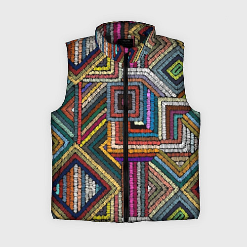 Женский жилет Этнический ковровый орнамент / 3D-Черный – фото 1