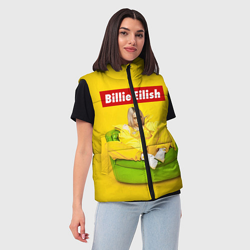 Женский жилет Billie Eilish / 3D-Красный – фото 3
