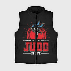 Женский жилет Judo is life, цвет: 3D-черный