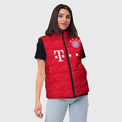 Женский жилет FC Bayern: Lewandowski Home 19-20, цвет: 3D-светло-серый — фото 2