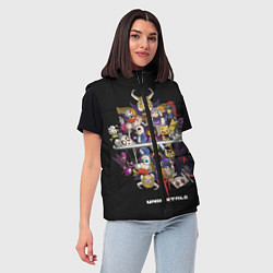 Женский жилет Undertale, цвет: 3D-черный — фото 2