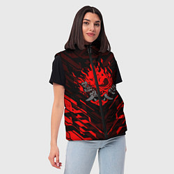 Женский жилет CYBERPUNK 2077, цвет: 3D-светло-серый — фото 2