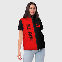 Женский жилет Сектор Газа, цвет: 3D-светло-серый — фото 2