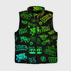 Женский жилет BILLIE EILISH: Grunge Graffiti, цвет: 3D-черный