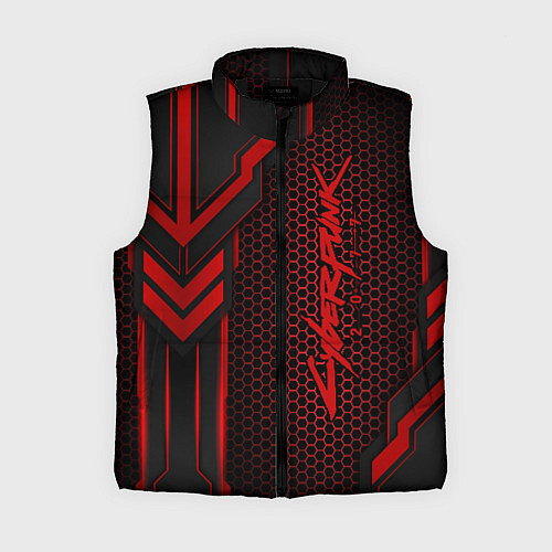 Женский жилет Cyberpunk 2077 / 3D-Черный – фото 1
