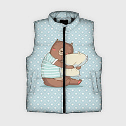 Женский жилет Сонный мишка с подушкой