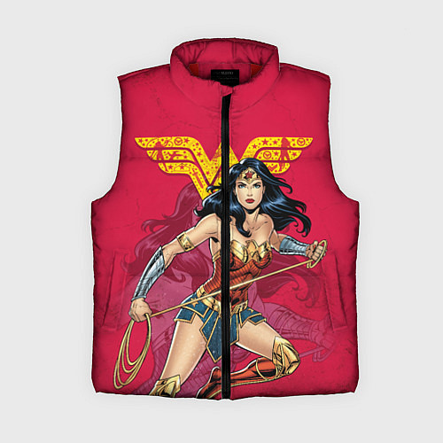 Женский жилет Wonder Woman / 3D-Красный – фото 1