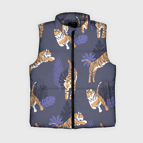 Женский жилет Тигриный прайд / 3D-Светло-серый – фото 1