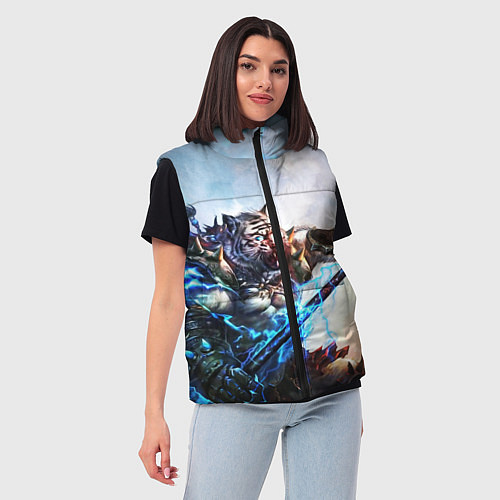 Женский жилет Warrior Zoomorph / 3D-Красный – фото 3